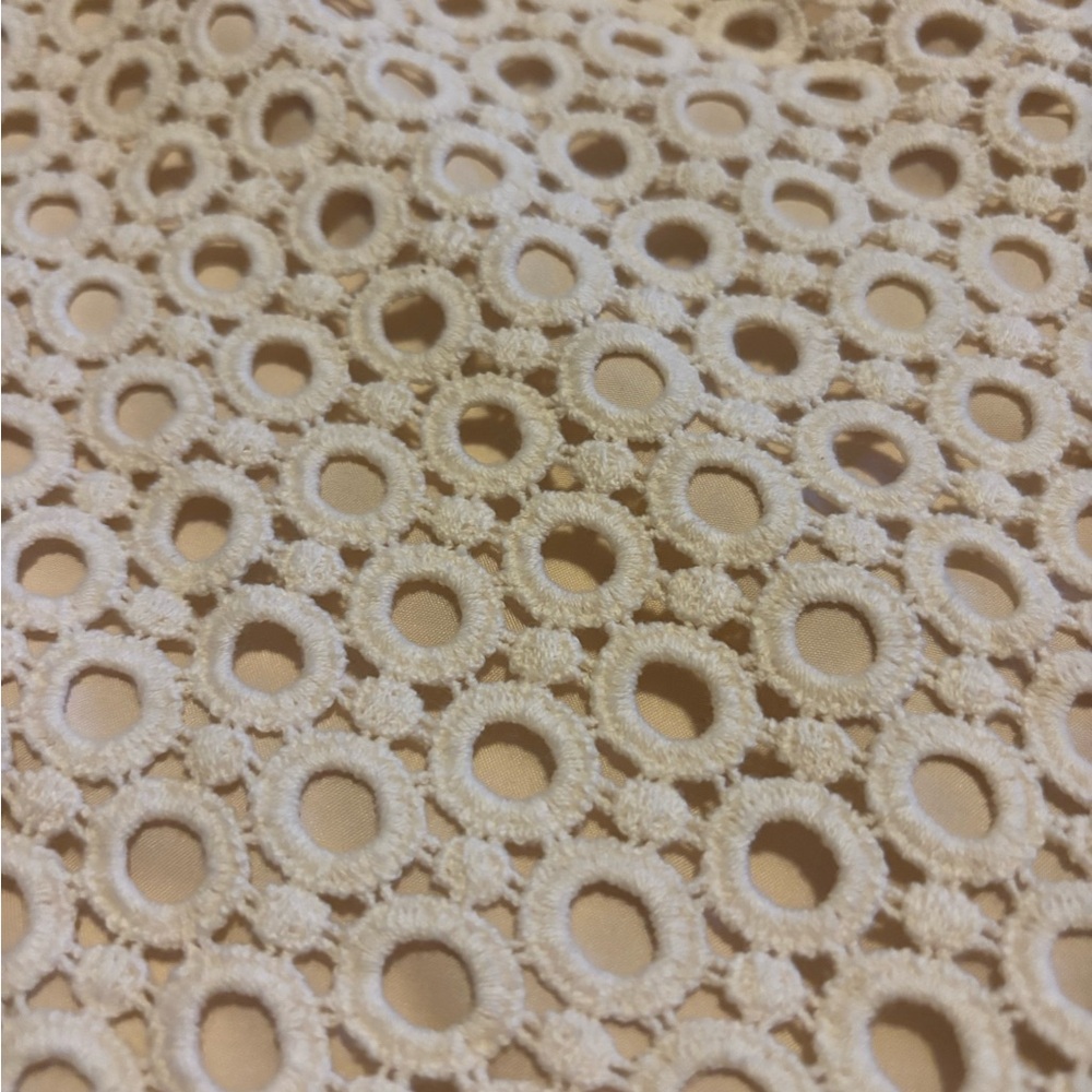 Banana Republic Lace Eyelet Mid rise Shorts cotton ivory summer - Picture 3 of 6